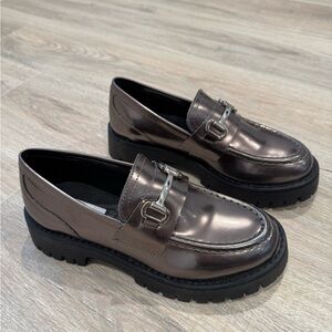 Steve Madden Metallic Loafers